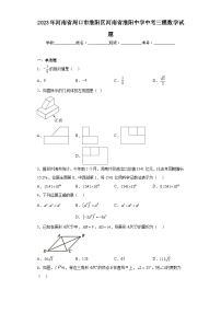 2023年河南省周口市淮阳区河南省淮阳中学中考三模数学试题（含答案）