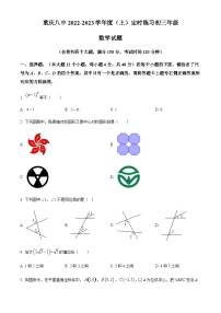 重庆市第八中学校2022-2023学年九年级上学期期中数学试题