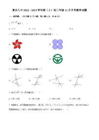 重庆市沙坪坝区第八中学校2022-2023学年九年级上学期11月月考数学试题