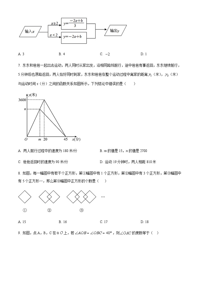 重庆市渝中区巴蜀中学校2022-2023学年九年级下学期3月月考数学试题（原卷版）第2页