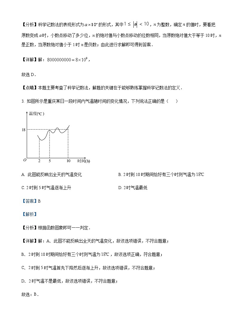重庆市北碚区西南大学附属中学校2022-2023学年九年级下学期月考数学试题（解析版）第2页