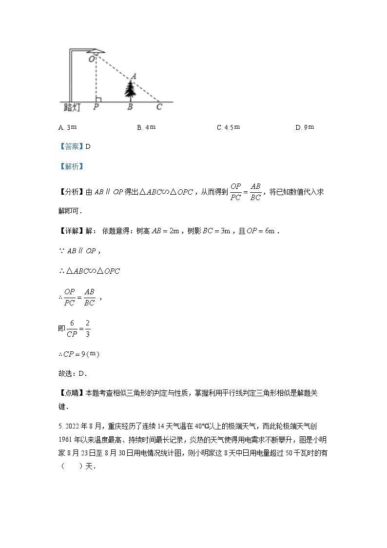 重庆市第一中学校2022-2023学年九年级上学期阶段性消化作业（一） 数学试题03