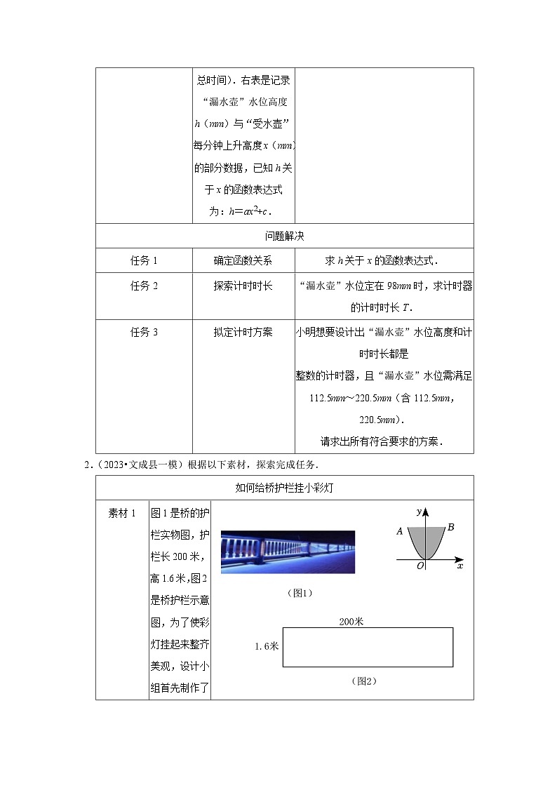 浙江温州市2023年各地区中考数学模拟（一模）试题按题型难易度分层分类汇编（7套）-03解答题（较难题）第2页