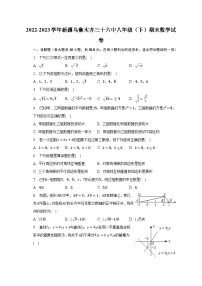 2022-2023学年新疆乌鲁木齐三十六中八年级（下）期末数学试卷（含解析）