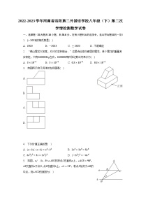 2022-2023学年河南省洛阳第二外国语学校八年级（下）第二次学情检测数学试卷（含解析）