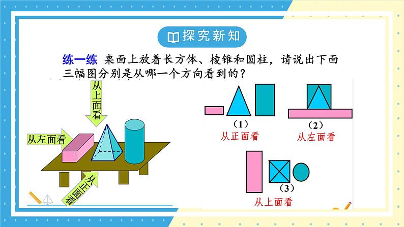 鲁教版（五四）六年级上册1.4从三个方向看物体的形状PPT课件08