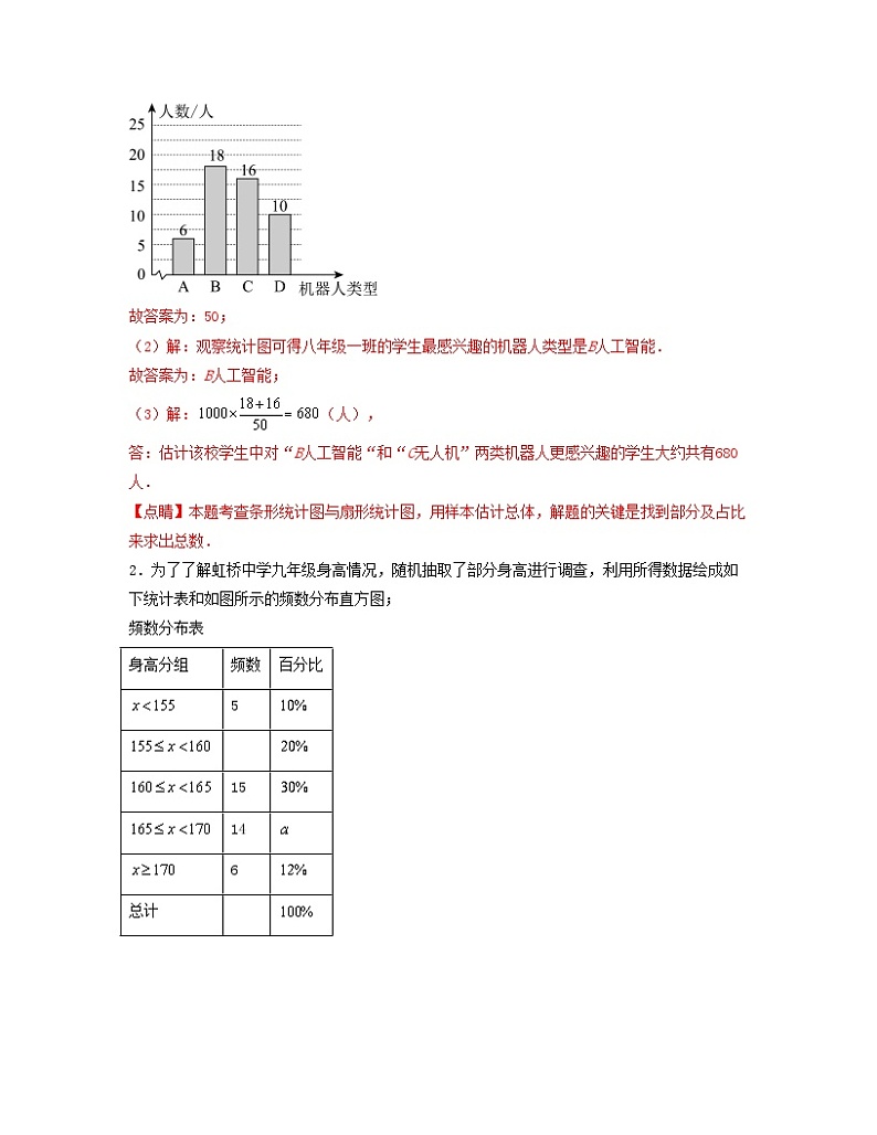 专题08 统计图的综合运用-2022-2023学年七年级数学下册单元复习过过过（人教版）02