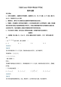 2023年浙江省宁波市中考数学真题（解析版）