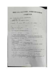 广东省惠城市惠城区2022-2023学年七年级下学期期末考试数学试卷