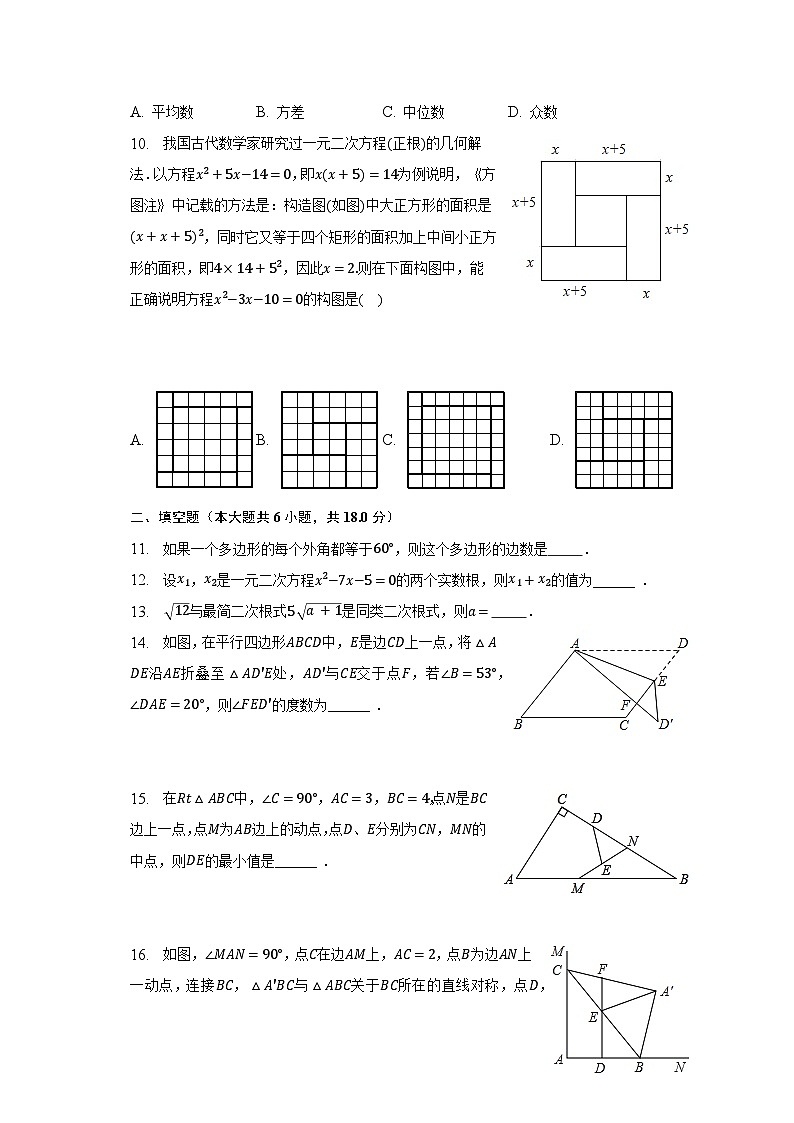 2022-2023学年浙江省绍兴市越城区建功中学教共体八年级（下）期中数学试卷（含解析）02