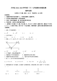 重庆市开州区2022-2023学年七年级下学期期末数学试题（含答案）