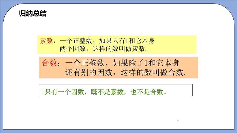 沪教版五四制数学六年级上册1.4《素数、合数》（第1课时）精品教学课件+作业（含答案）07