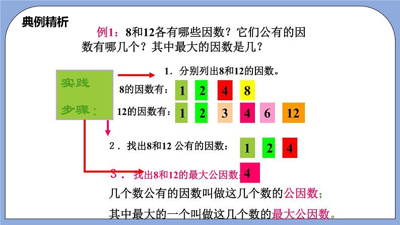 沪教版五四制数学六年级上册1.5 《公因数与最大公因数》精品教学课件+作业（含答案）08