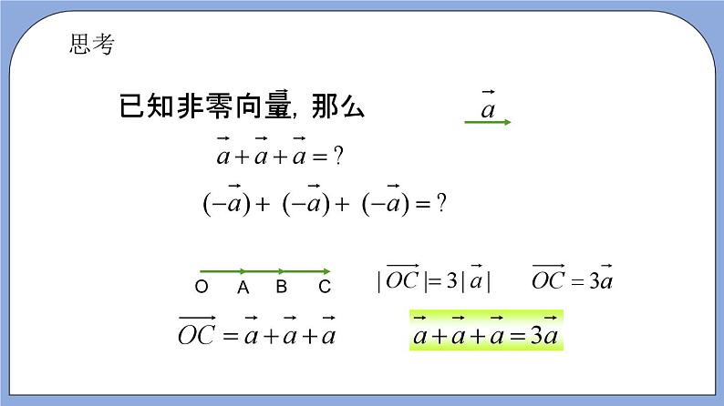 沪教版五四制数学九年级上册24.6 《实数与向量相乘》（第1课时）精品教学课件+作业（含答案）05