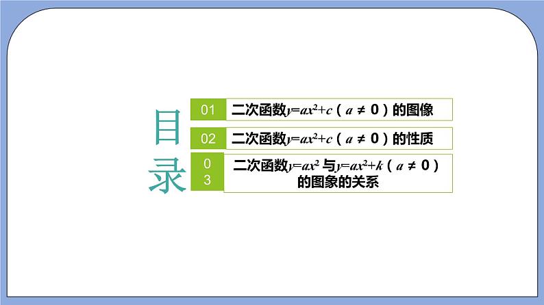 沪教版五四制数学九年级上册26.2《 二次函数y=ax²+c的图像》（第2课时）精品教学课件+作业（含答案）02