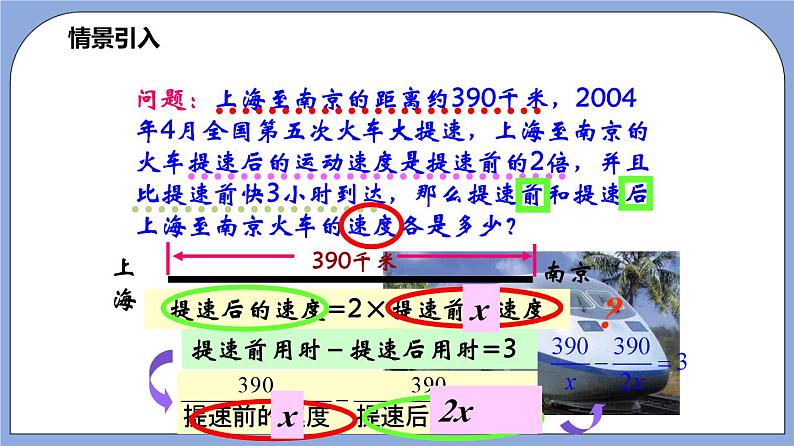 沪教版五四制数学七年级上册10.5《 可以化成一元一次方程的分式方程》精品教学课件+作业（含答案）05