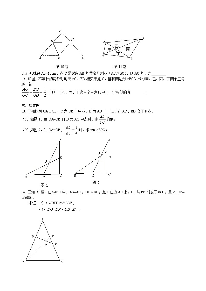 初中数学中考复习：37图形的相似(含答案)第3页