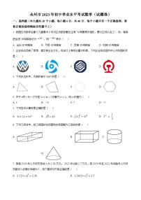 2023年湖南省永州市数学中考真题(含答案)