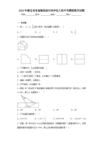 2023年湖北省省直辖县级行政单位八校中考模拟数学试题（含解析）