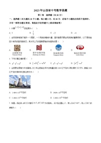 2023年山西省中考数学真题（含答案解析）