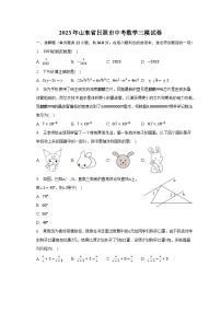 2023年山东省日照市中考数学三模试卷（含解析）