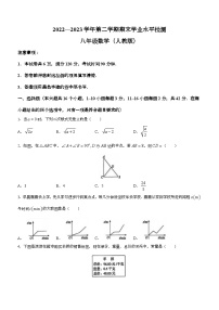 河北省廊坊市霸州市部分学校2022_2023学年八年级下学期期末数学试题（含答案）