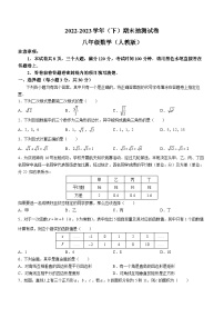 河南省焦作市2022-2023学年八年级下学期期末数学试题（含答案）