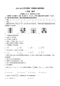 江苏省宿迁市宿城区2022-2023学年八年级下学期期末数学试题（含答案）