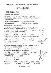 河北省秦皇岛市海港区2022-2023学年八年级下学期期末数学试题