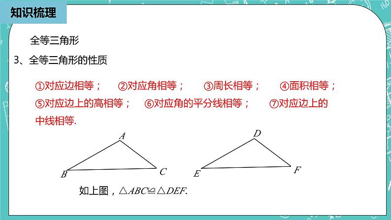 人教版数学八上 第十二章全等三角形 小结复习1 课件05