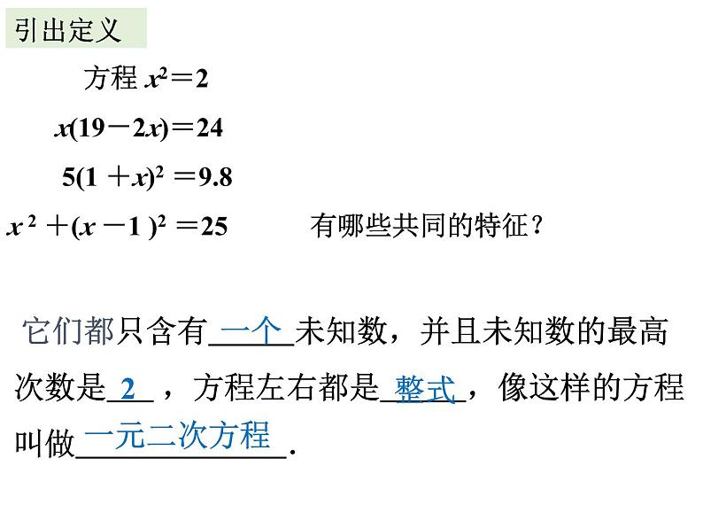 1.1 一元二次方程 苏科版九年级数学上册课件 (2)第6页