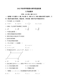 广西贺州市昭平县2021-2022学年八年级下学期期末教学质量检测数学试卷(含解析)