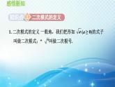 21.1 二次根式 华东师大版数学九年级上册导学课件