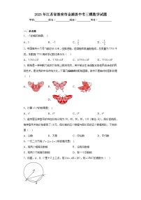 2023年江苏省淮安市金湖县中考三模数学试题（含解析）