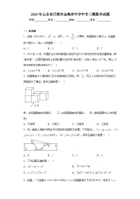 2023年山东省日照市金海岸中学中考三模数学试题（含解析）