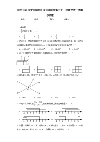 2023年河南省南阳市卧龙区南阳市第二十一学校中考三模数学试题（含解析）