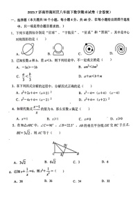 2023.7济南市商河区八年级下数学期末试卷（含答案）