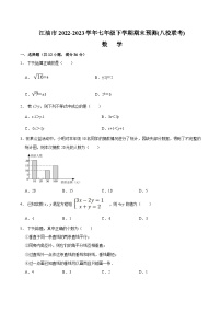 四川省绵阳市江油市八校联考2022-2023学年七年级下学期期末预测数学试卷(含答案)