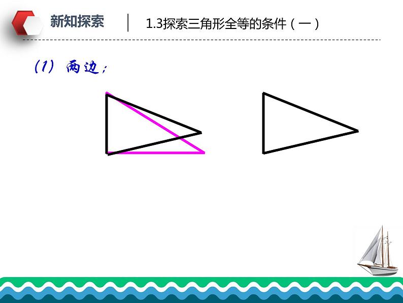 1.3 探索三角形全等的条件（第1课时）苏科版数学八年级上册课件06