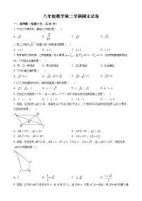 八年级下学期期末考试数学试题