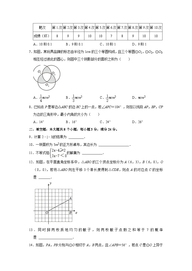 2023年山东省滨州市中考数学试卷02