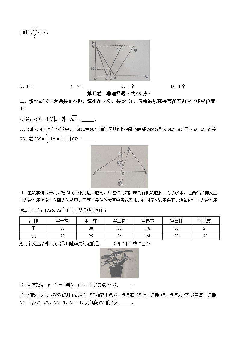 湖北省黄冈市2022-2023学年八年级下学期6月期末数学试题（含答案）02