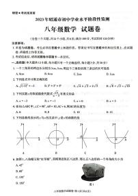 2023年云南省昭通市春季学期正道中学初中学业水平阶段性监测八年级数学