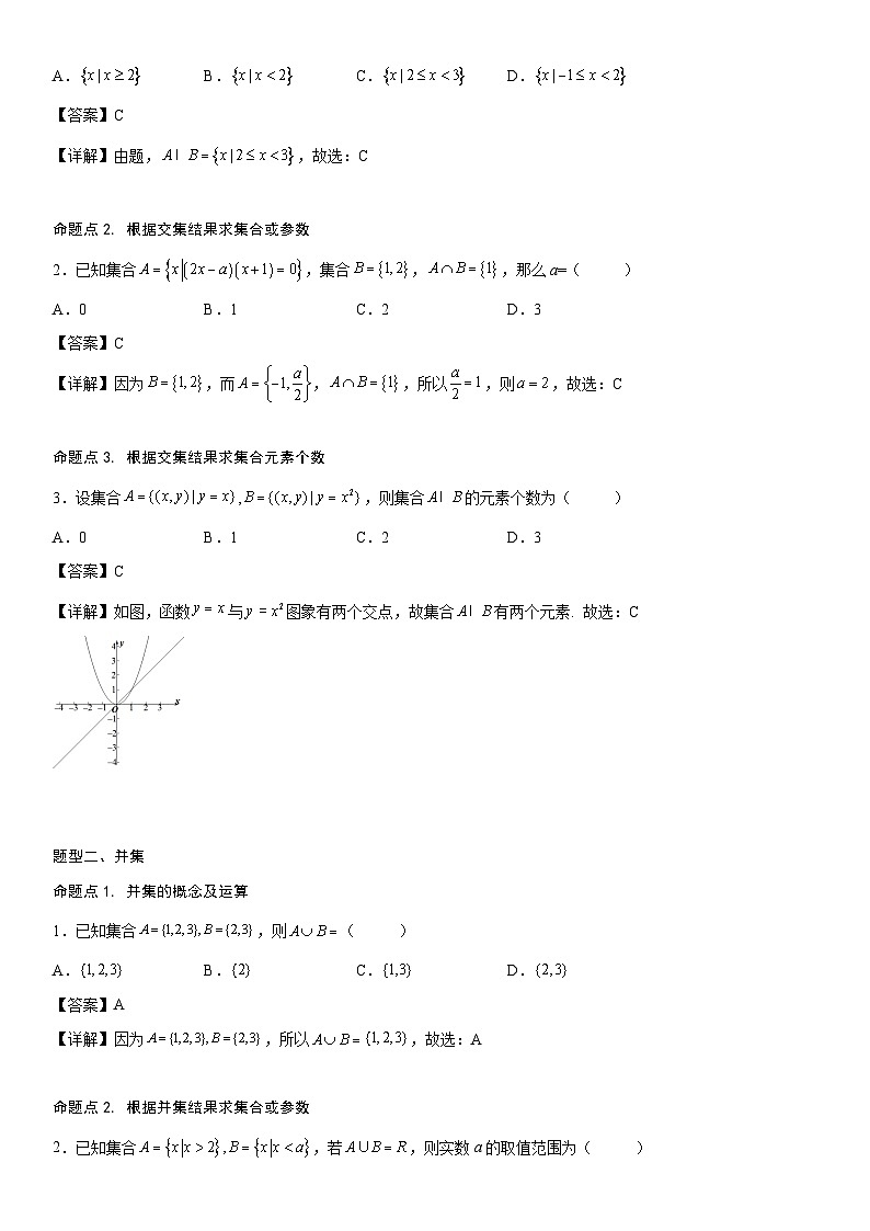 【暑假初高衔接】初三数学暑假预习（人教A版2019）-1.3《集合的基本运算》同步讲学案（解析版）第2页