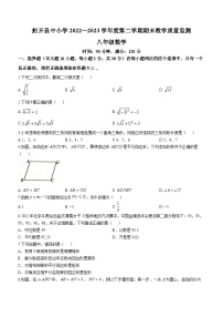 广东省肇庆市封开县2022-2023学年八年级下学期7月期末数学试题（含答案）