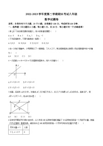 江西省赣州市寻乌县2022-2023学年八年级下学期期末数学试题（含答案）