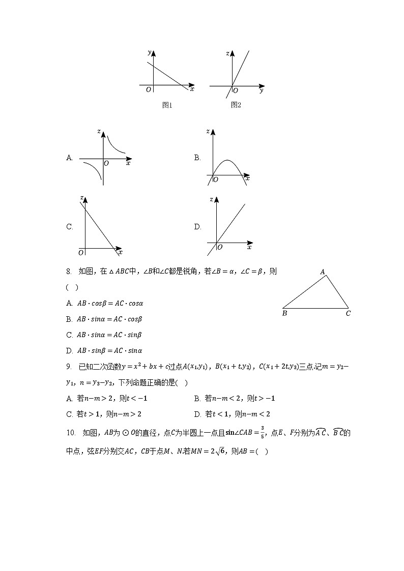 2023年广东省广州外国语学校中考数学二模试卷（含解析）02