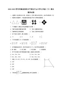 2022-2023学年河南省信阳市平桥区羊山中学七年级（下）期末数学试卷(含解析 )