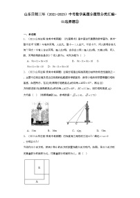 山东日照三年（2021-2023）中考数学真题分题型分类汇编-01选择题②