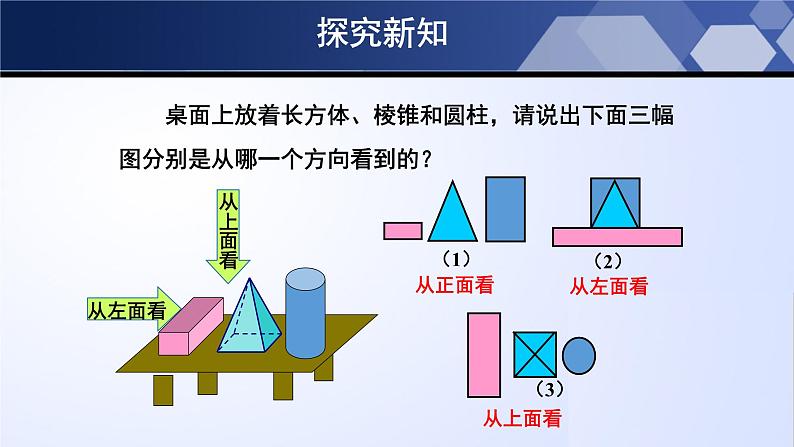 1.4 从三个方向看物体的形状（课件）-2023-2024学年七年级数学上册同步精品课堂（北师大版）第8页